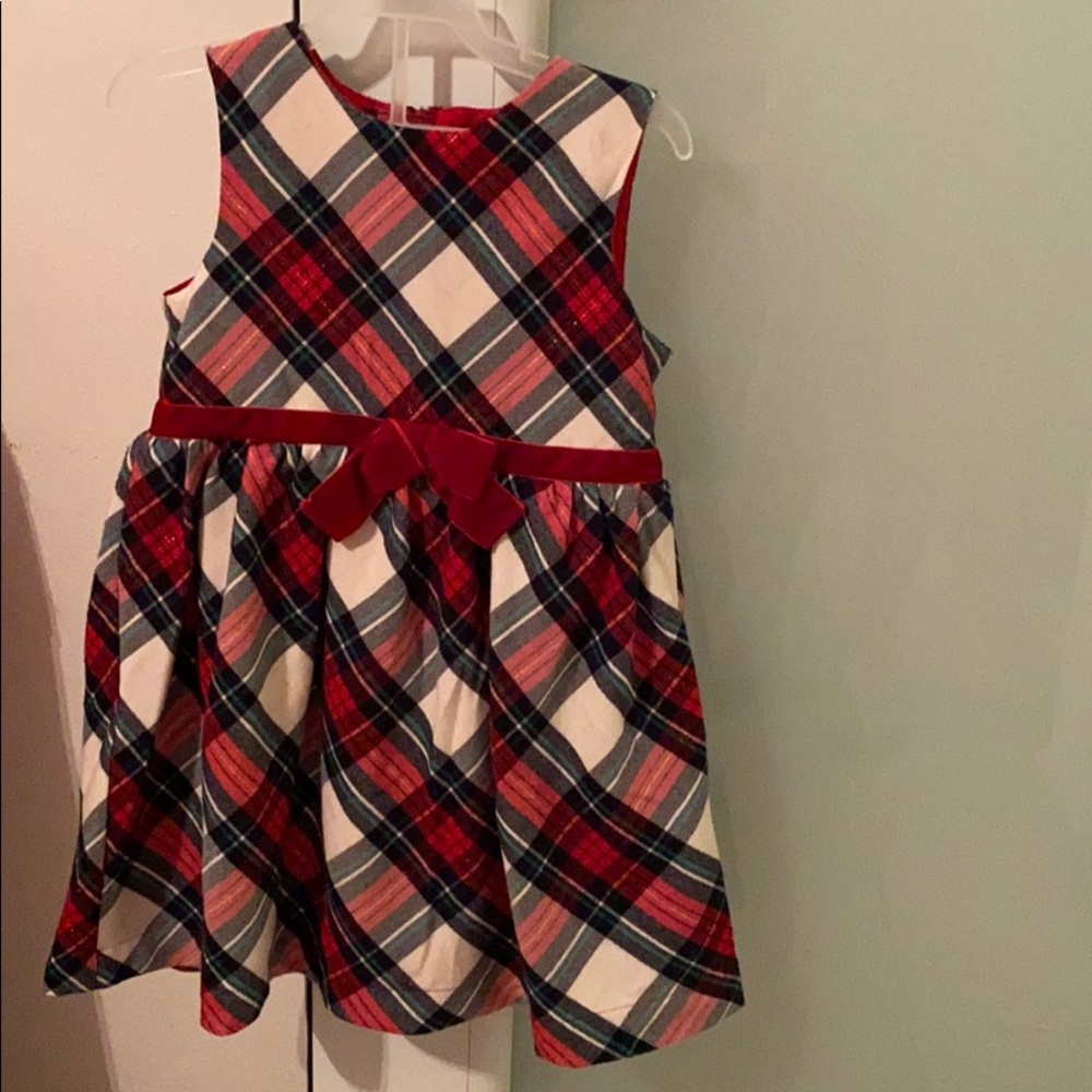 Toddler Dress 2-4 Yrs red/white/green